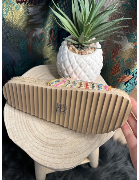 Sandales Espadrille Raphia Colors of California