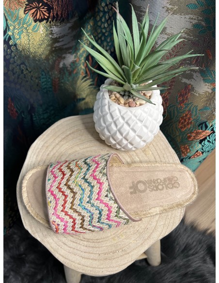 Sandales Espadrille Raphia Colors of California