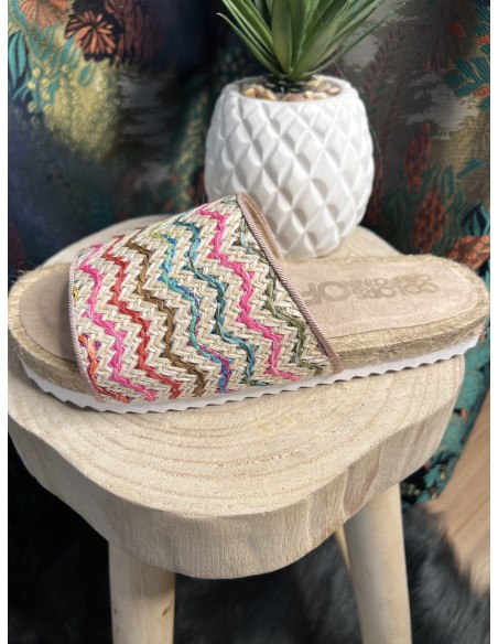 Sandales Espadrille Raphia Colors of California