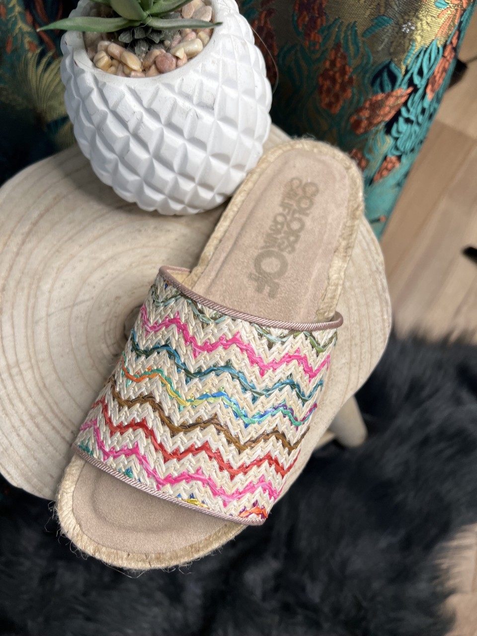 Sandales Espadrille Raphia Colors of California