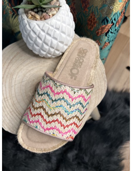 Sandales Espadrille Raphia Colors of California