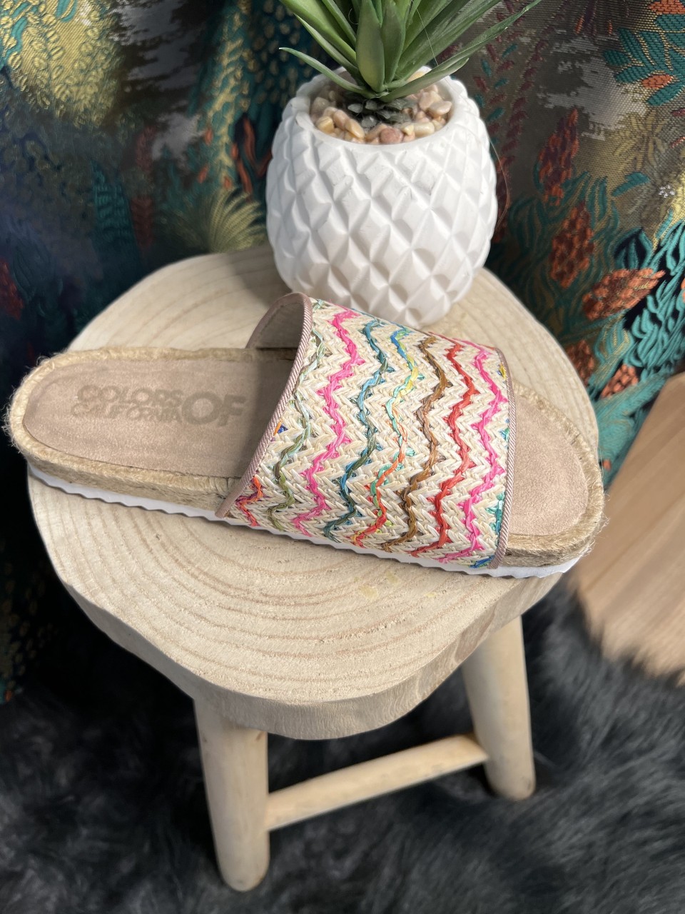 Sandales Espadrille Raphia Colors of California