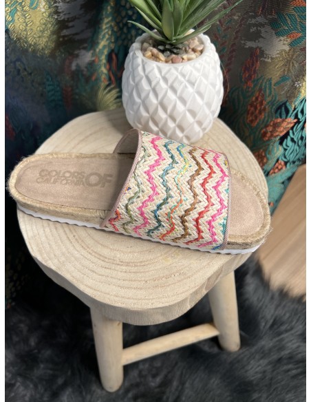Sandales Espadrille Raphia Colors of California