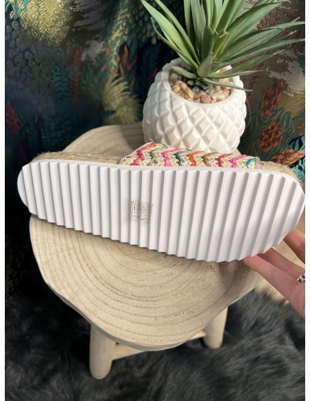 Sandales Espadrille Raphia Colors of California