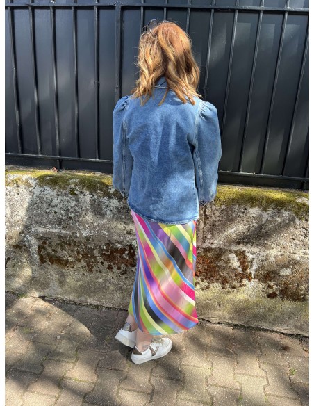 Jupe Rayures délavées Multicolore Costercopenhagen