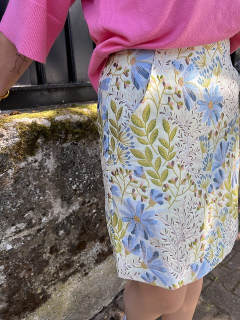 Jupe Courte Pedrine Aloe Florals MSCH