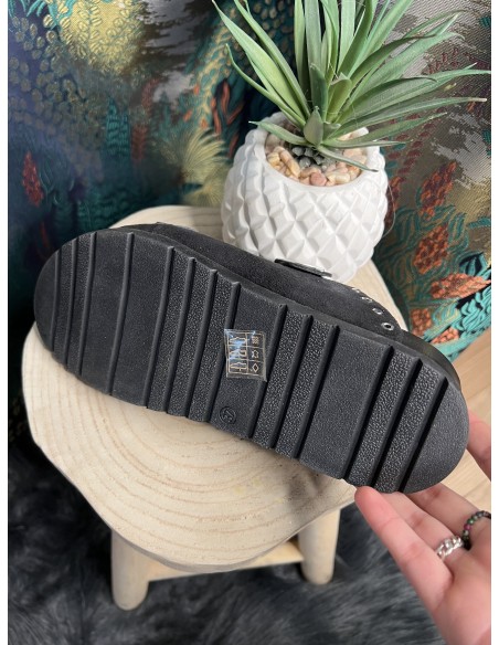 Sandales Cuir et Suède Cloutées Anamaïa