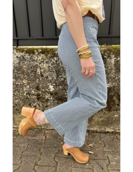 Pantalon droit rayures PELIGRINI Stripes Mkt