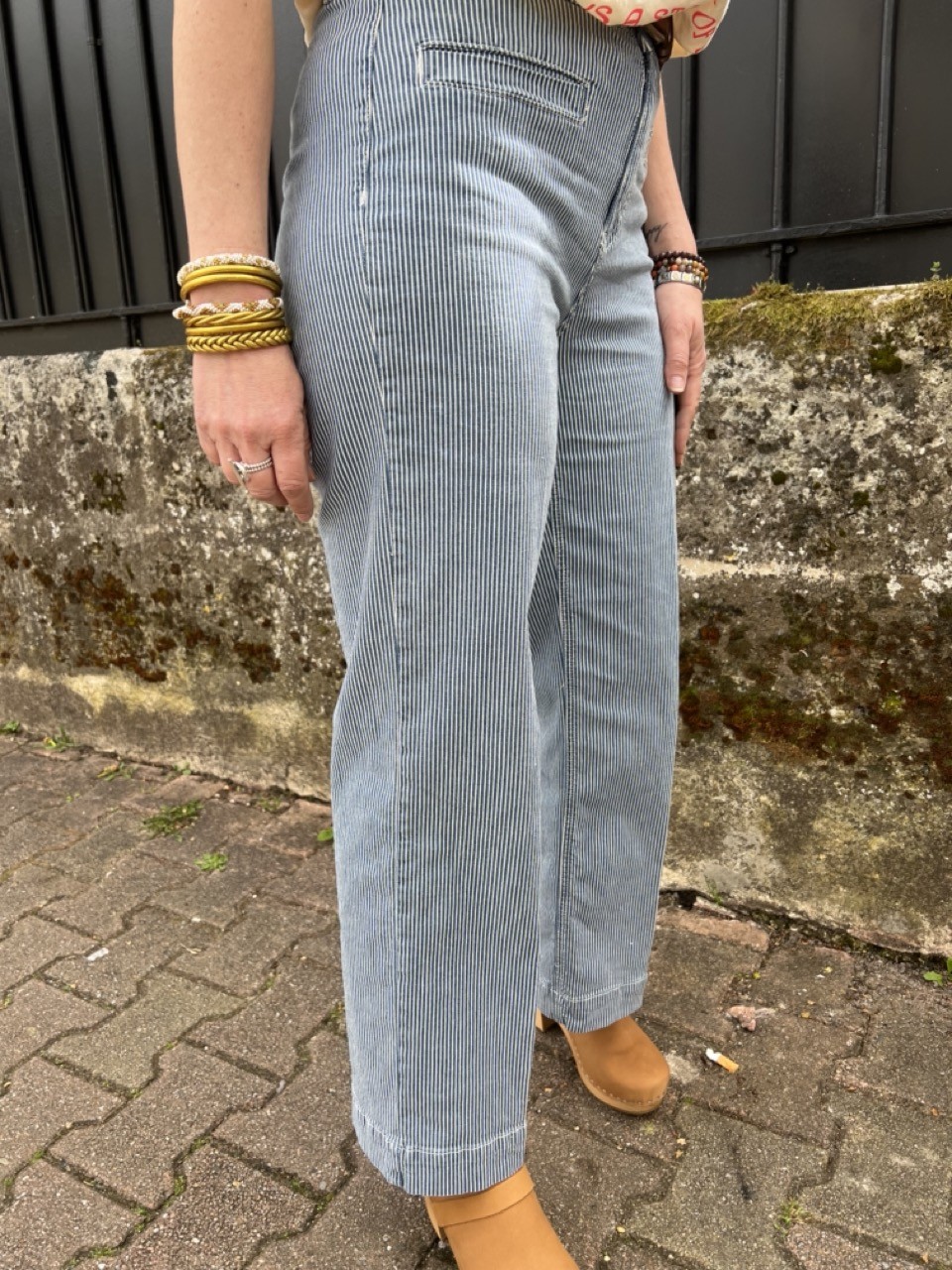 Pantalon droit rayures PELIGRINI Stripes Mkt