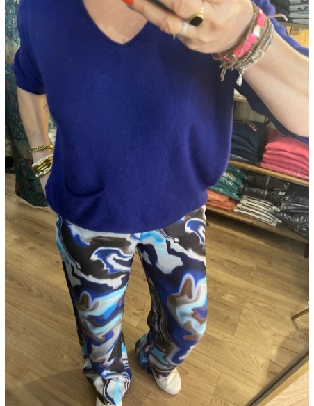 Pantalon fluide droit multicolore flow Costercopenhagen