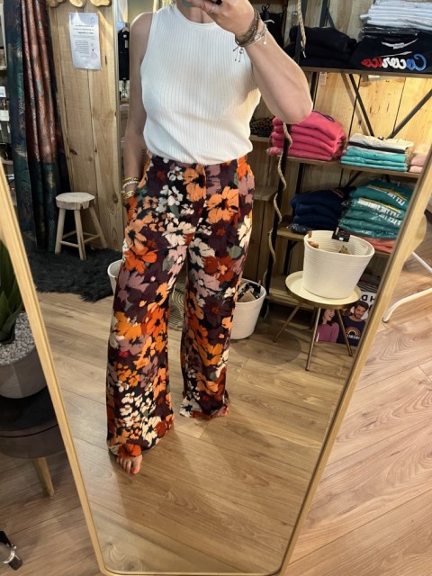 Pantalon fluide Imprimé Freesia ELNA Orféo