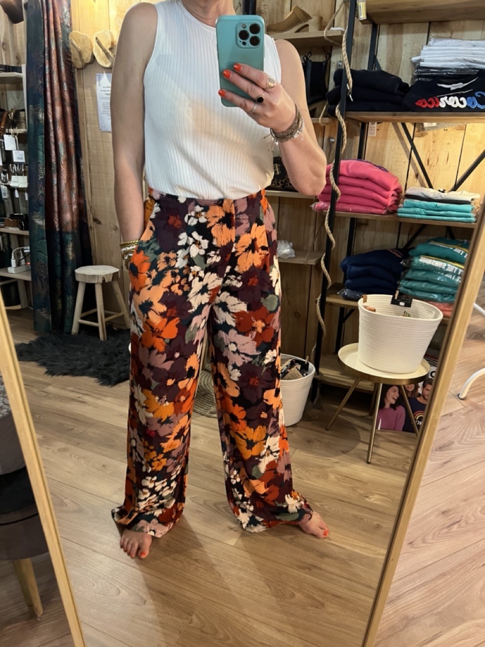 Pantalon fluide Imprimé Freesia ELNA Orféo