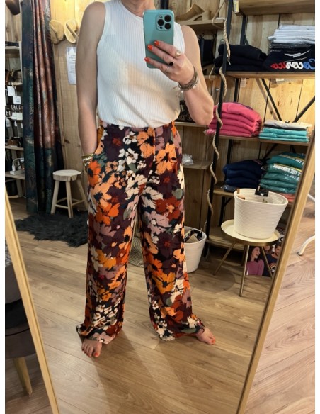Pantalon fluide Imprimé Freesia ELNA Orféo