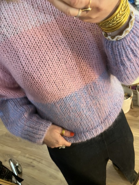 Pull Col Cheminée Mohair et Laine Suanne Selected 2