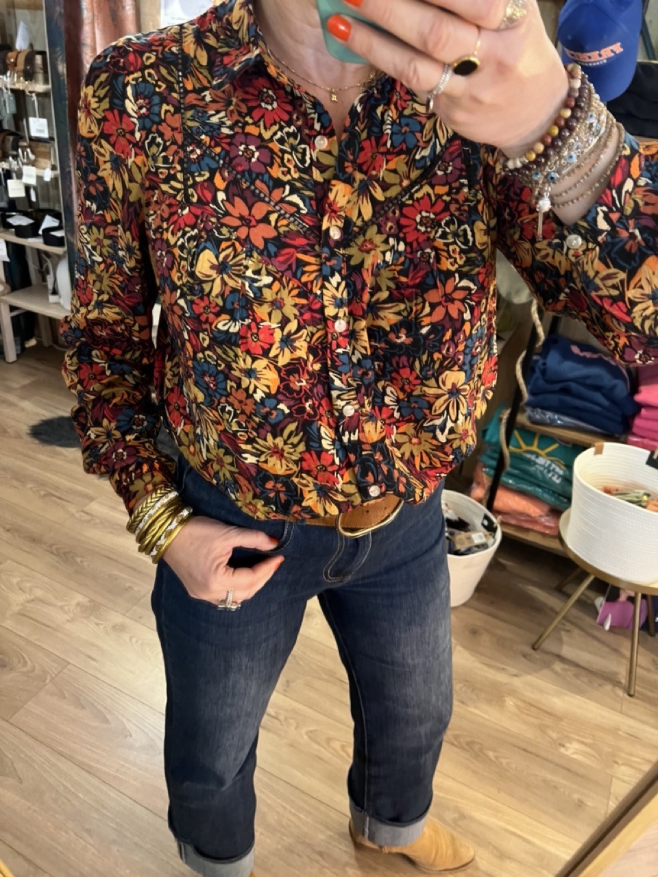 Blouse Chemise Imprimé Pampa Cajou Rue Mazarine