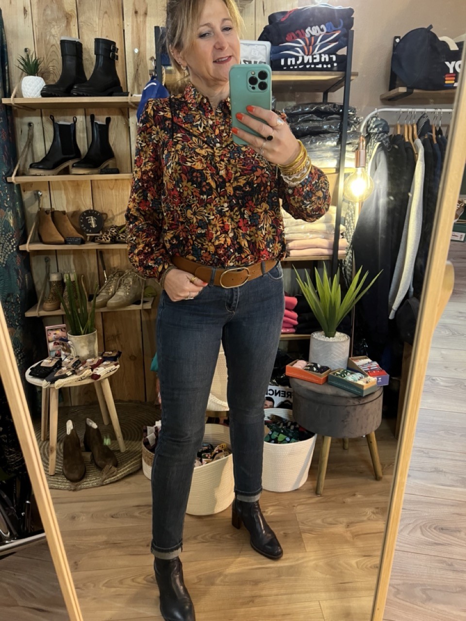 Blouse Chemise Imprimé Pampa Cajou Rue Mazarine