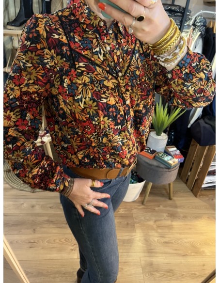 Blouse Chemise Imprimé Pampa Cajou Rue Mazarine