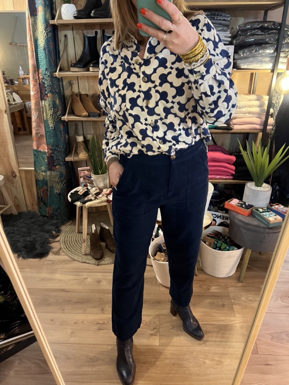 Pantalon Velours ras Pelly Frnch