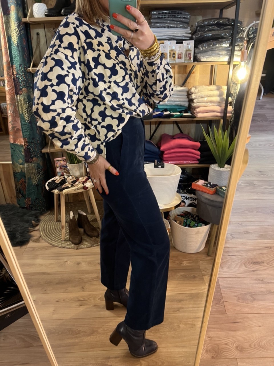 Pantalon Velours ras Pelly Frnch