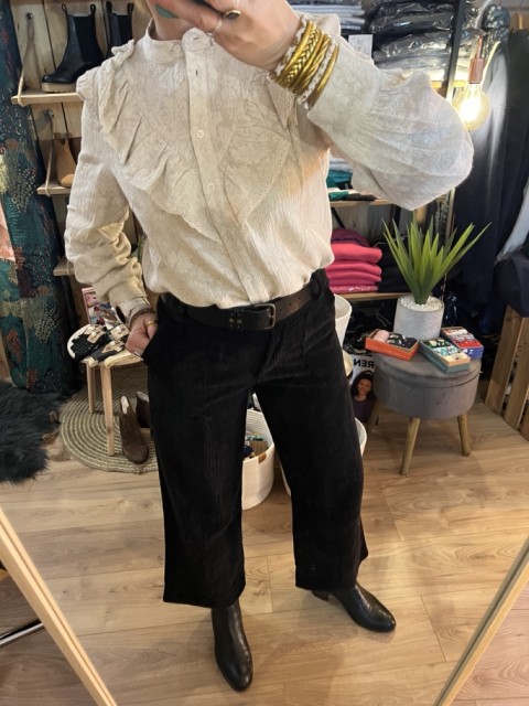 Blouse Chemisier Volants Lyane Frnch 2