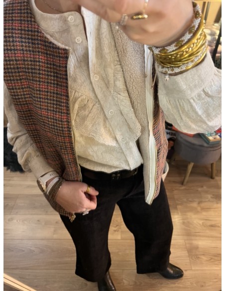 Blouse Chemisier Volants Lyane Frnch
