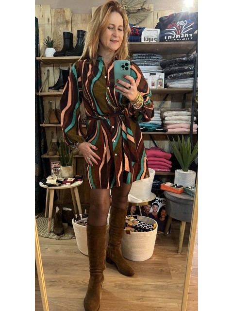 Robe Velours ras Multicolore RAZIKA Frnch
