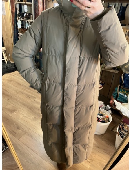 Manteau Doudoune longue Kaki NITA Selected