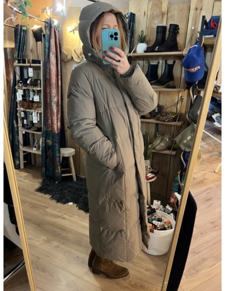 Manteau Doudoune longue Kaki NITA Selected