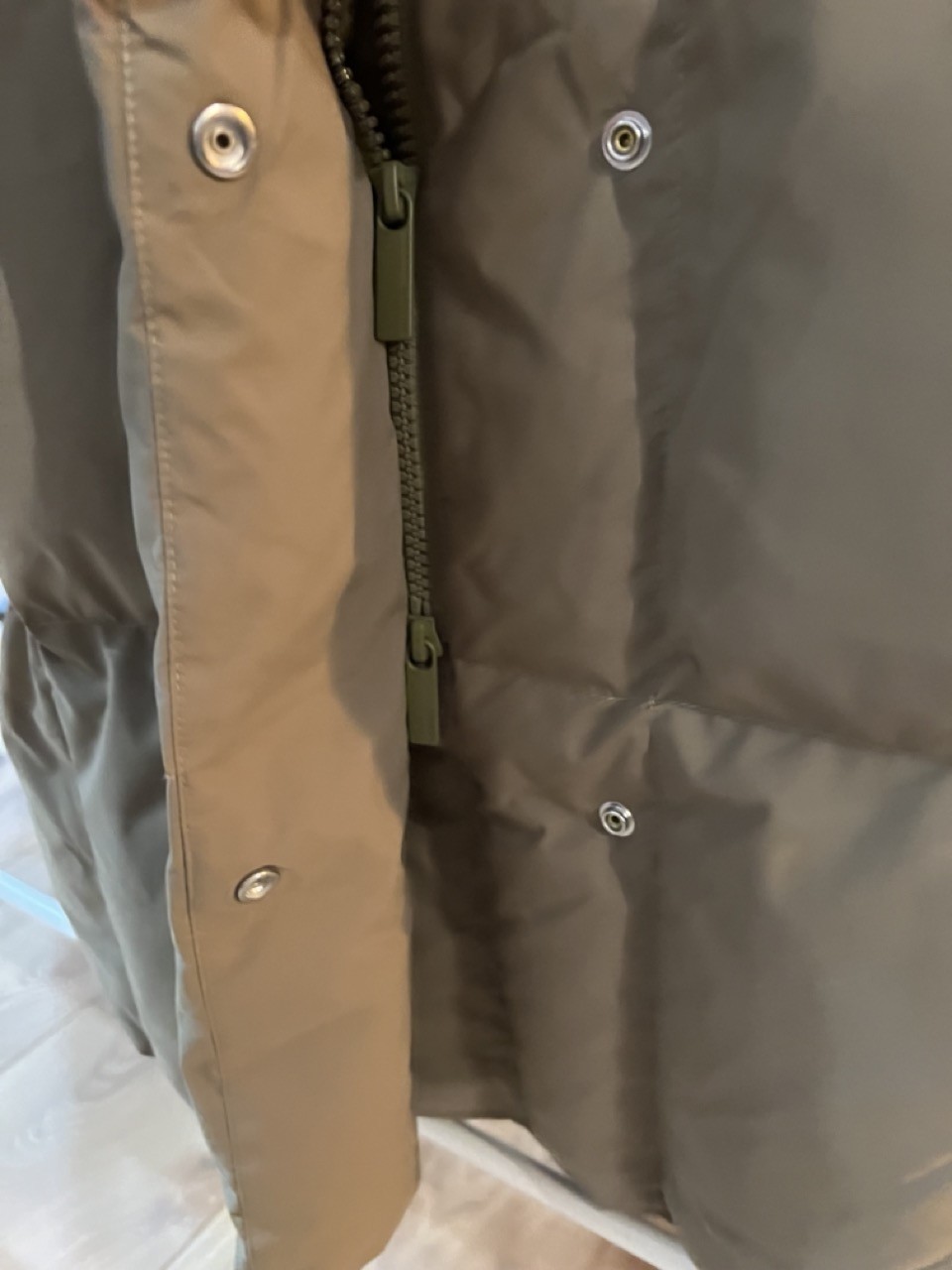 Manteau Doudoune longue Kaki NITA Selected