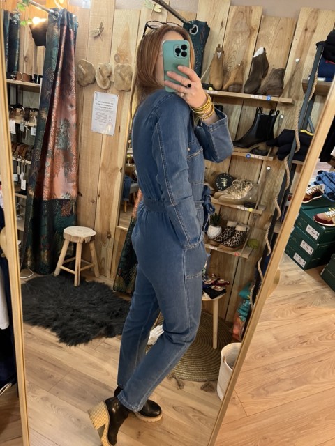 Combinaison Pantalon Jean Zippée Manches Longues Rêve La... 2