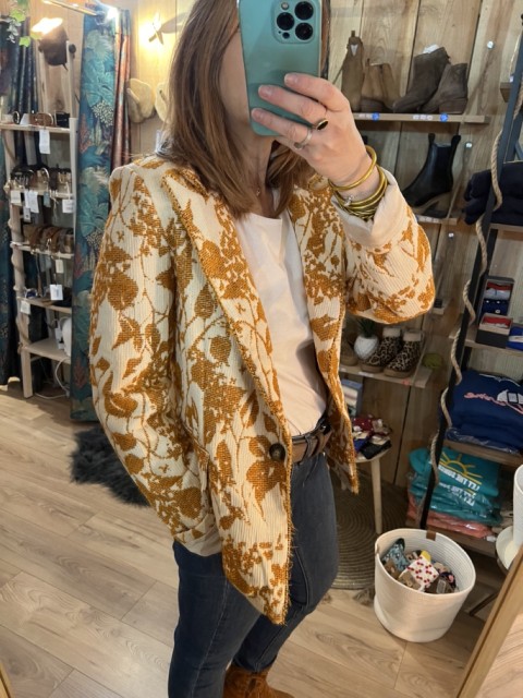 Veste Blazer Jacquard Studio Parisien