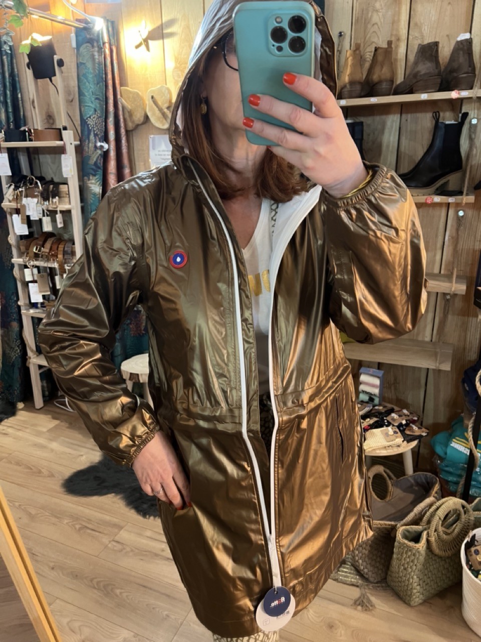 Imperméable Coupe Vent Métallisé Versailles Flotte