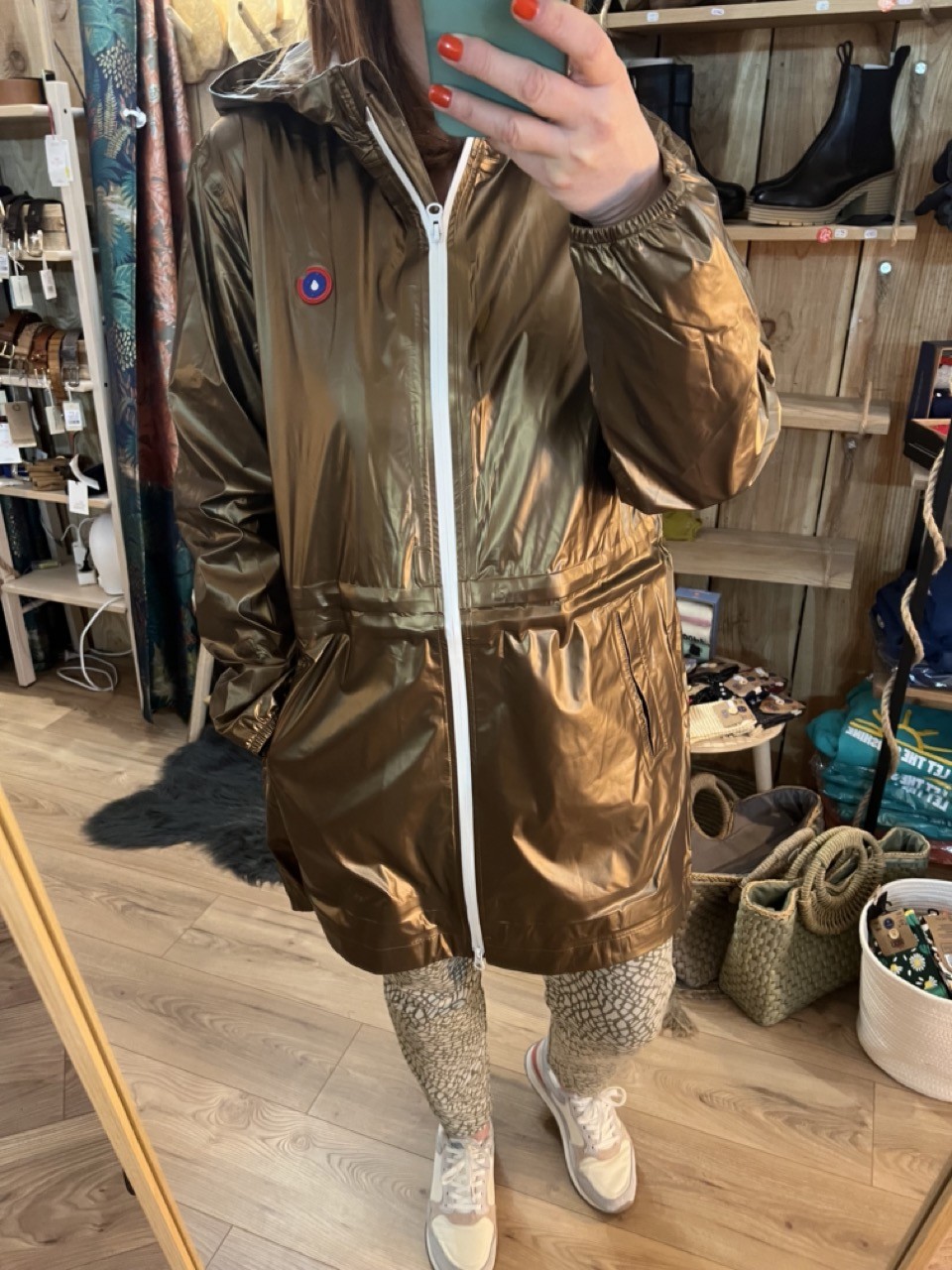 Imperméable Coupe Vent Métallisé Versailles Flotte