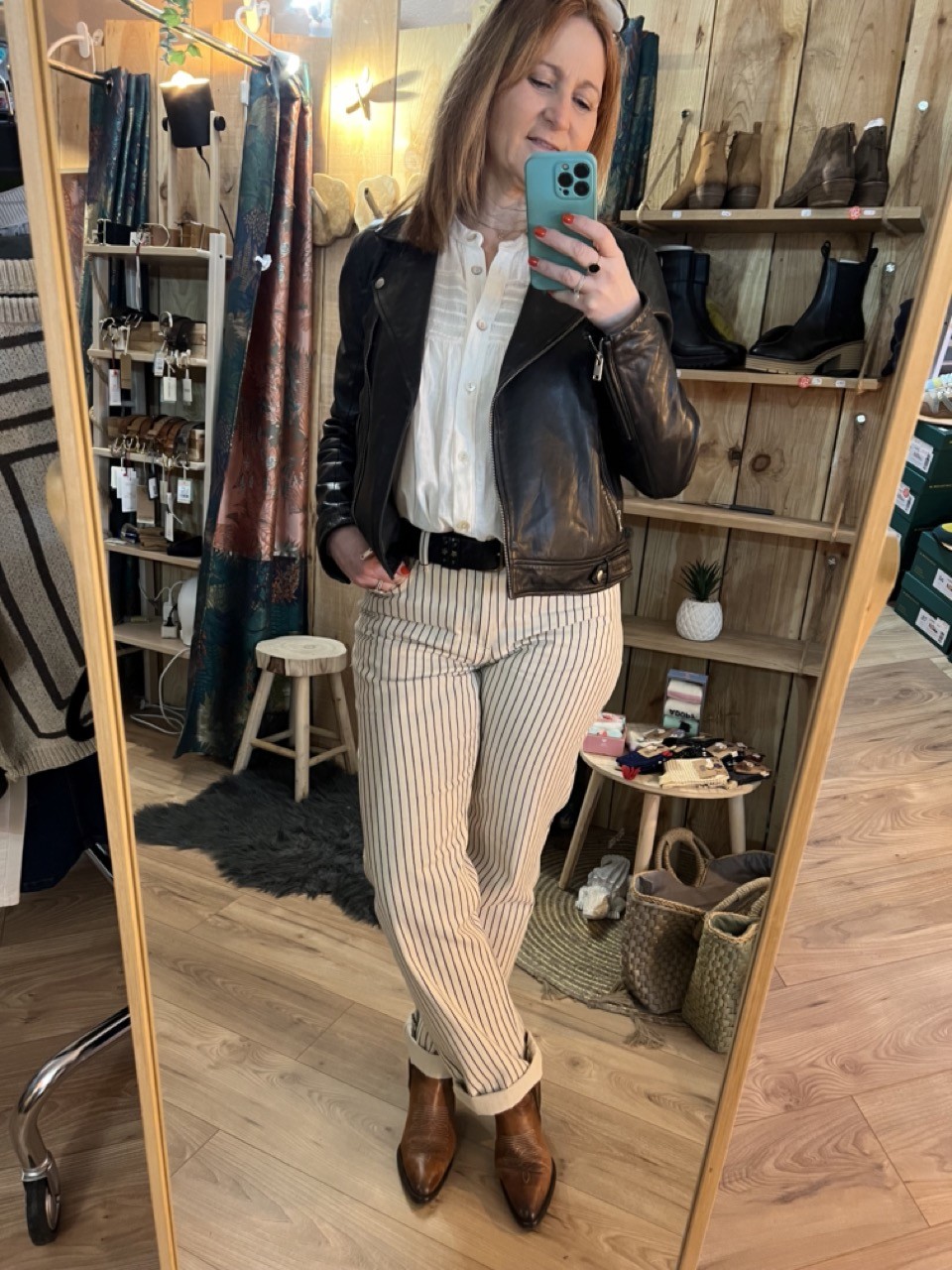 Pantalon Toile Rayures Fines BYKATO B.Young