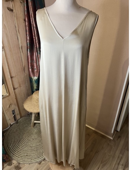 Robe Longue sans Manches Silky Touch Pako Litto