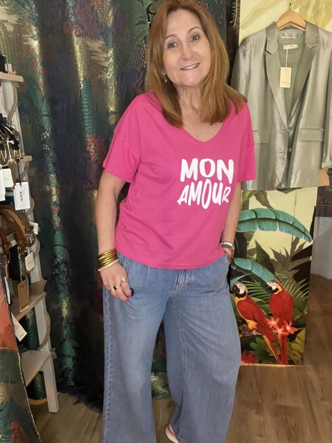Tee Shirt Loose Col V Mon Amour Anouk et Ninon 2