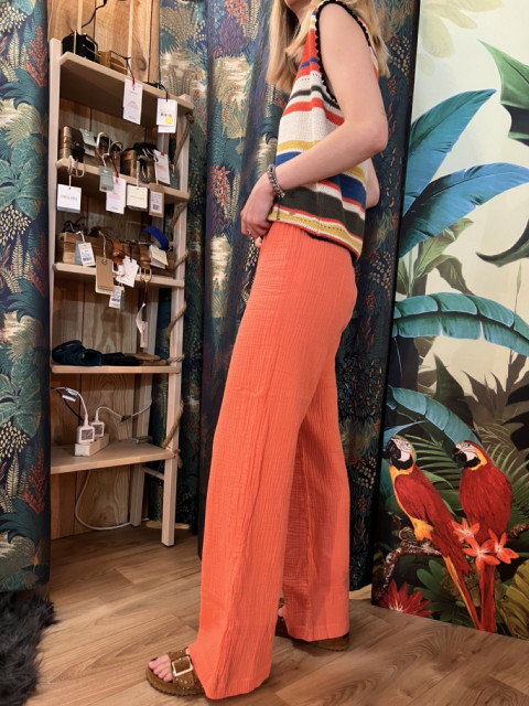Pantalon Gaze de Coton Cola Rue Mazarine 2