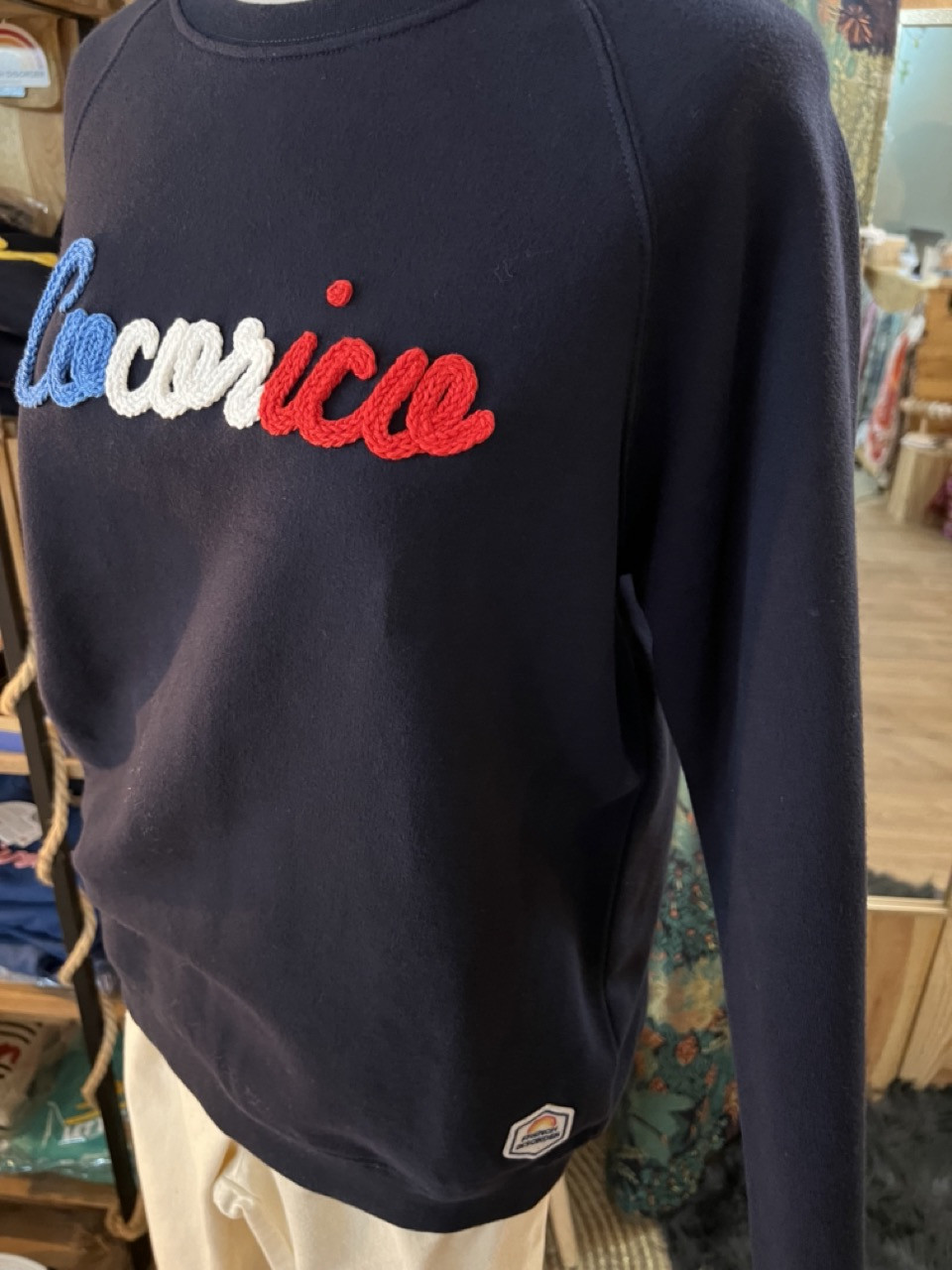 Sweat shirt Clyde Navy Tricotin COCORICO French...