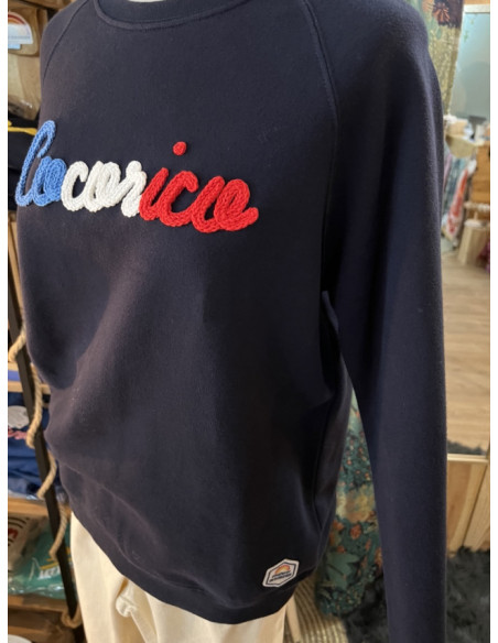 Sweat shirt Clyde Navy Tricotin COCORICO French Disorder
