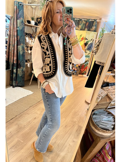 Gilet Brodé Jodhpur Studio Parisien
