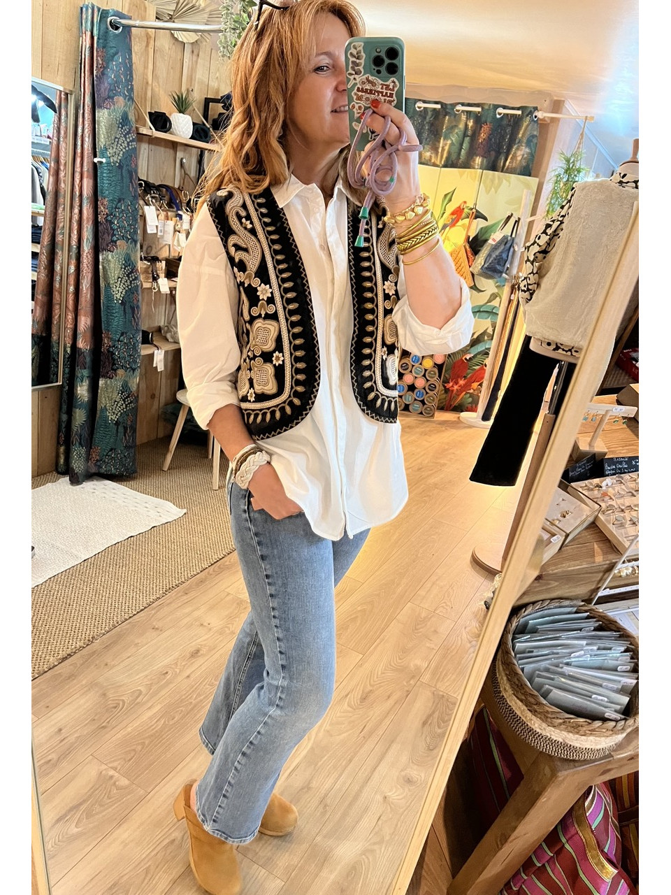 Gilet Brodé Jodhpur Studio Parisien