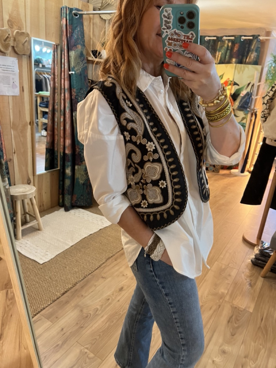 Gilet Brodé Jodhpur Studio Parisien