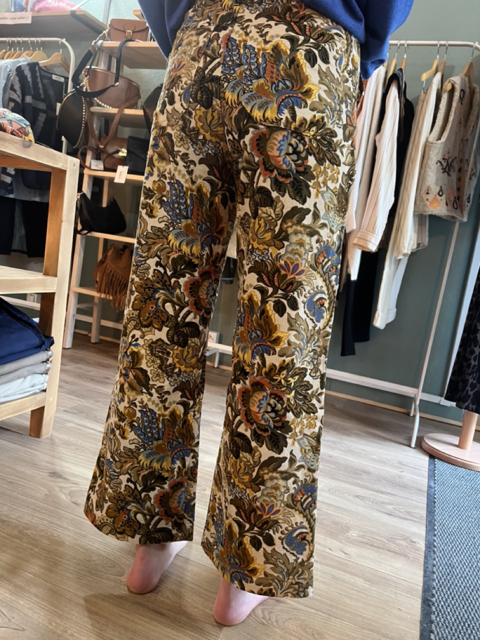 Pantalon droit court Imprimé Baroque GACE Orféo
