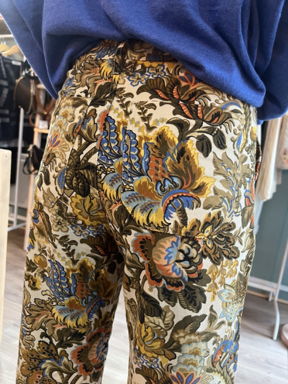 Pantalon droit court Imprimé Baroque GACE Orféo