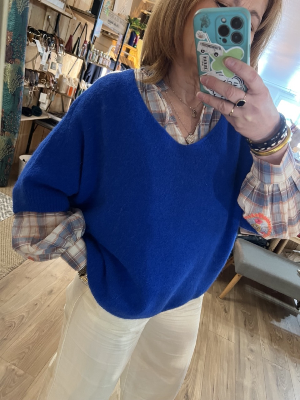 Pull Col V évasé Studio Parisien