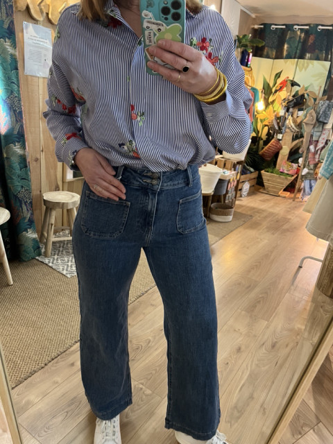Pantalon Denim Wide Large VIOLETTE Oraije 2