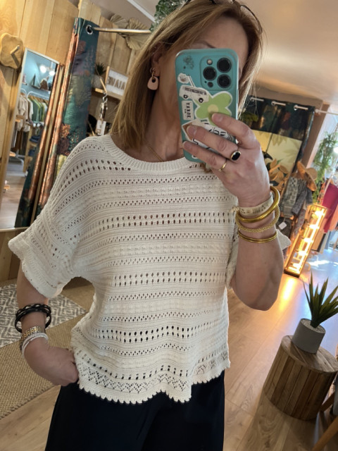 Top Mailles Crochets SHOOTER Rue Mazarine 2