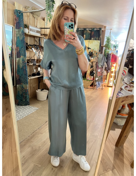 Pantalon fluide 7/8ème silky ALIOT Pako Litto