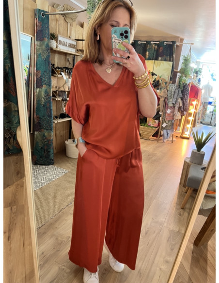 Pantalon fluide 7/8ème silky ALIOT Pako Litto