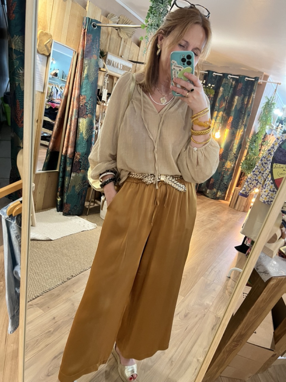 Pantalon fluide 7/8ème silky ALIOT Pako Litto